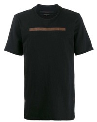 T-shirt girocollo stampata nera di Ziggy Chen