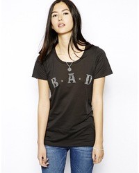 T-shirt girocollo stampata nera di Zoe Karssen