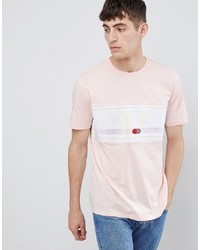 T-shirt girocollo stampata rosa di ASOS DESIGN