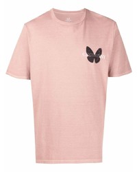 T-shirt girocollo stampata rosa di C.P. Company