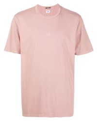 T-shirt girocollo stampata rosa di C.P. Company