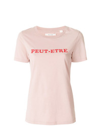 T-shirt girocollo stampata rosa di Chinti & Parker