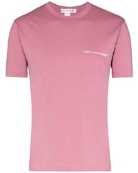 T-shirt girocollo stampata rosa di Comme Des Garcons SHIRT