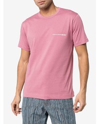 T-shirt girocollo stampata rosa di Comme Des Garcons SHIRT