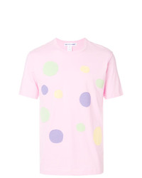 T-shirt girocollo stampata rosa di Comme Des Garçons Shirt Boys