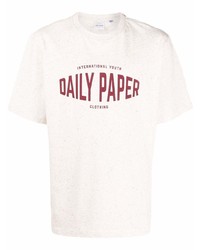 T-shirt girocollo stampata rosa di Daily Paper