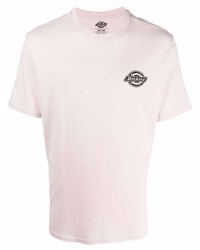 T-shirt girocollo stampata rosa di Dickies Construct