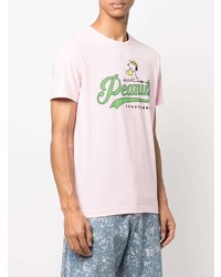 T-shirt girocollo stampata rosa di Iceberg