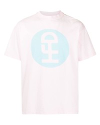 T-shirt girocollo stampata rosa di Honey Fucking Dijon