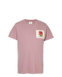 T-shirt girocollo stampata rosa di Kent & Curwen