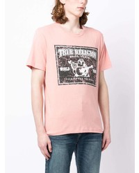 T-shirt girocollo stampata rosa di True Religion