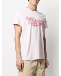 T-shirt girocollo stampata rosa di Isabel Marant