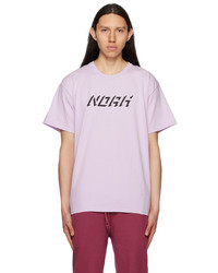 T-shirt girocollo stampata rosa di Noah