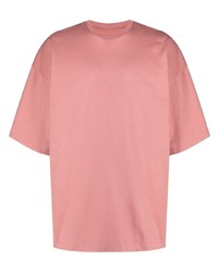 T-shirt girocollo stampata rosa di Oamc