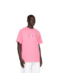 T-shirt girocollo stampata rosa di Noon Goons