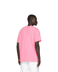 T-shirt girocollo stampata rosa di Noon Goons