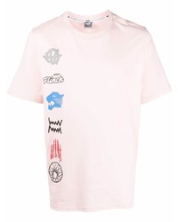 T-shirt girocollo stampata rosa di Puma