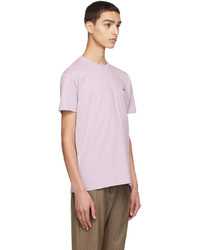 T-shirt girocollo stampata rosa di Vivienne Westwood