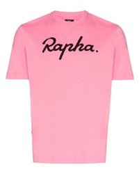 T-shirt girocollo stampata rosa di Rapha