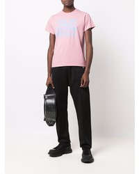 T-shirt girocollo stampata rosa di Phipps