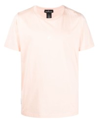 T-shirt girocollo stampata rosa di Stone Island Shadow Project