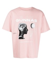 T-shirt girocollo stampata rosa di Students