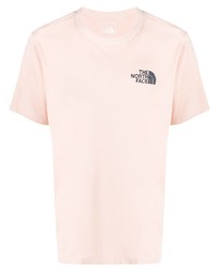 T-shirt girocollo stampata rosa di The North Face