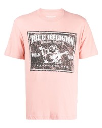 T-shirt girocollo stampata rosa di True Religion