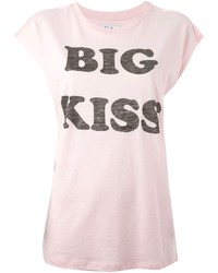 T-shirt girocollo stampata rosa di Zoe Karssen