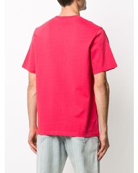 T-shirt girocollo stampata rossa e bianca di Martine Rose