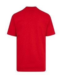 T-shirt girocollo stampata rossa e bianca di Stadium Goods
