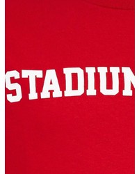 T-shirt girocollo stampata rossa e bianca di Stadium Goods