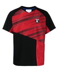 T-shirt girocollo stampata rossa e nera di Koché