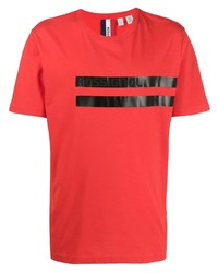 T-shirt girocollo stampata rossa e nera di Rossignol