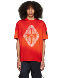 T-shirt girocollo stampata rossa di A-Cold-Wall*