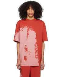 T-shirt girocollo stampata rossa di A-Cold-Wall*