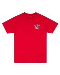 T-shirt girocollo stampata rossa di Anti Social Social Club
