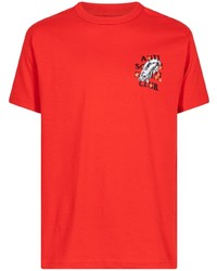 T-shirt girocollo stampata rossa di Anti Social Social Club