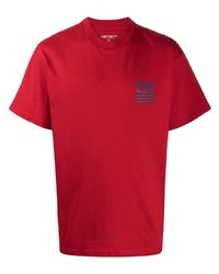T-shirt girocollo stampata rossa di Carhartt WIP