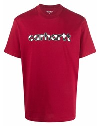 T-shirt girocollo stampata rossa di Carhartt WIP