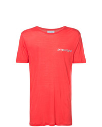 T-shirt girocollo stampata rossa di Chin Mens