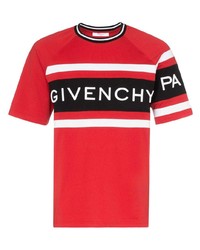 T-shirt girocollo stampata rossa di Givenchy
