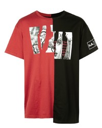 T-shirt girocollo stampata rossa di Haculla