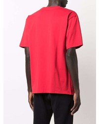 T-shirt girocollo stampata rossa di PACCBET