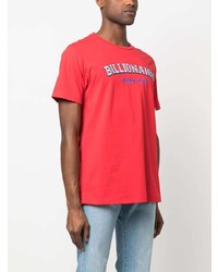 T-shirt girocollo stampata rossa di Billionaire