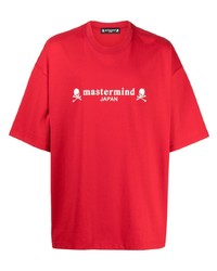 T-shirt girocollo stampata rossa di Mastermind Japan