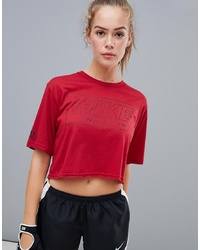 T-shirt girocollo stampata rossa di Nike Training