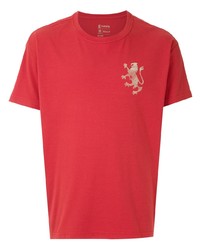 T-shirt girocollo stampata rossa di OSKLEN