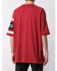 T-shirt girocollo stampata rossa di Givenchy