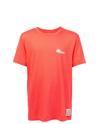T-shirt girocollo stampata rossa di Oyster Holdings